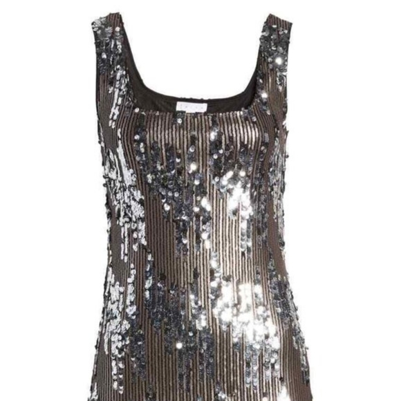 Leith Silver sequined Mid-Dress - Picture 3 of 5